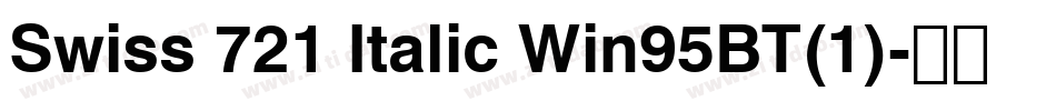 Swiss 721 Italic Win95BT(1)字体转换